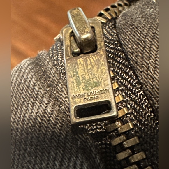 Saint Laurent Distressed Black Denim Jeans (Hedi Slimane Era) w/ Gift Packaging - Picture 6 of 9